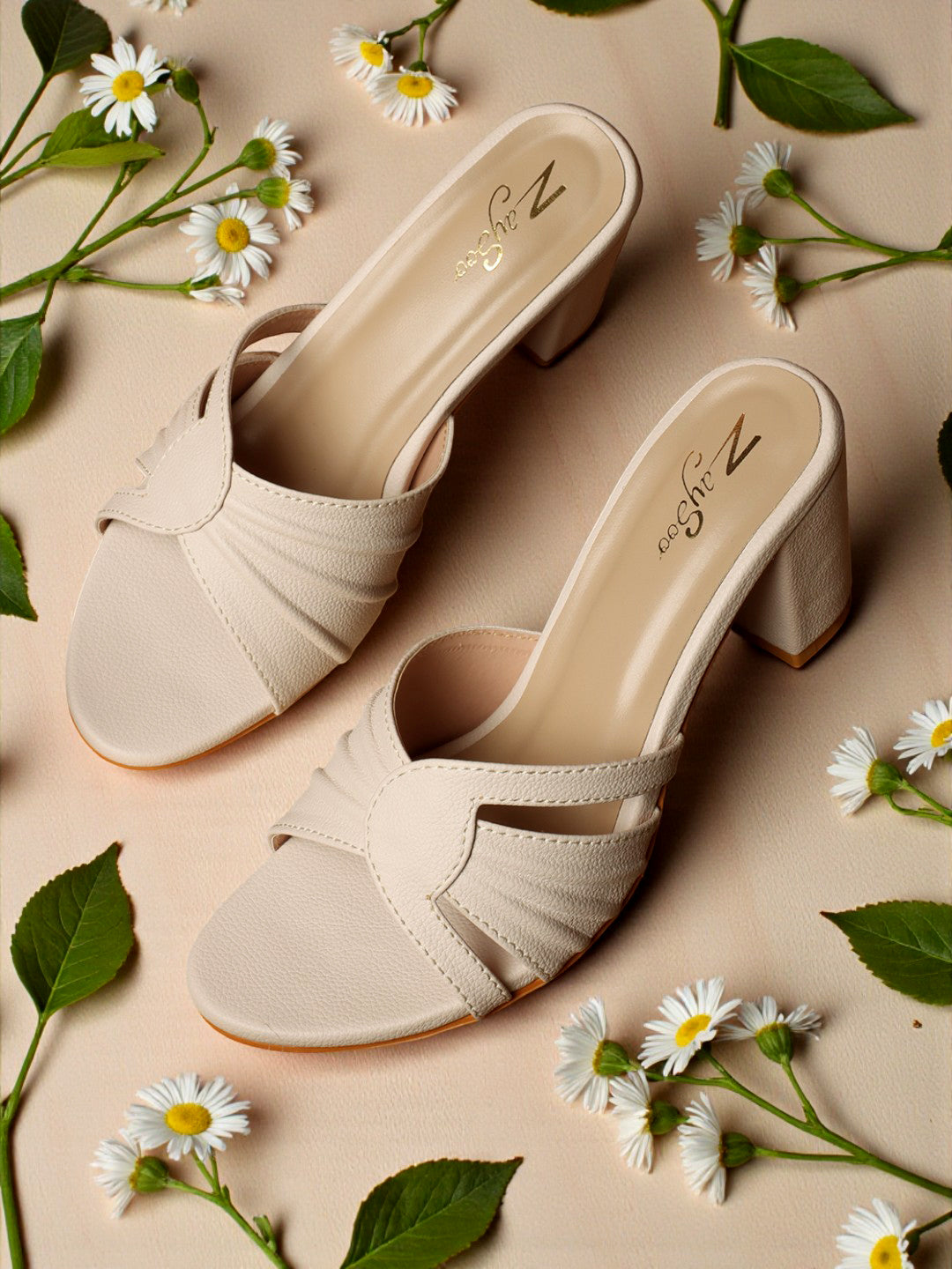 ZaySoo Women Stylish Block  Slip-On Heels Mule Sandals