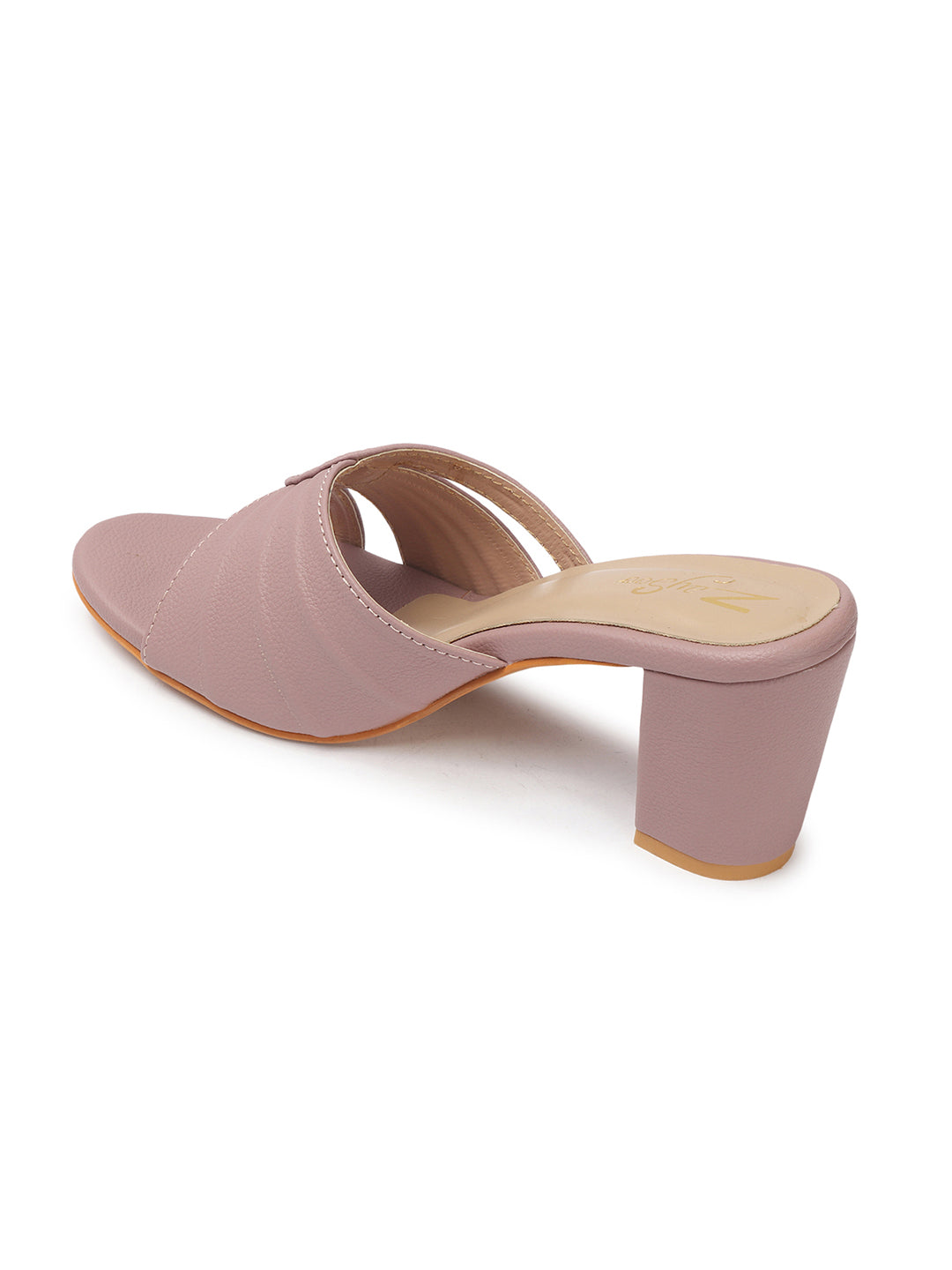 ZaySoo Women Stylish Block  Slip-On Heels Mule Sandals