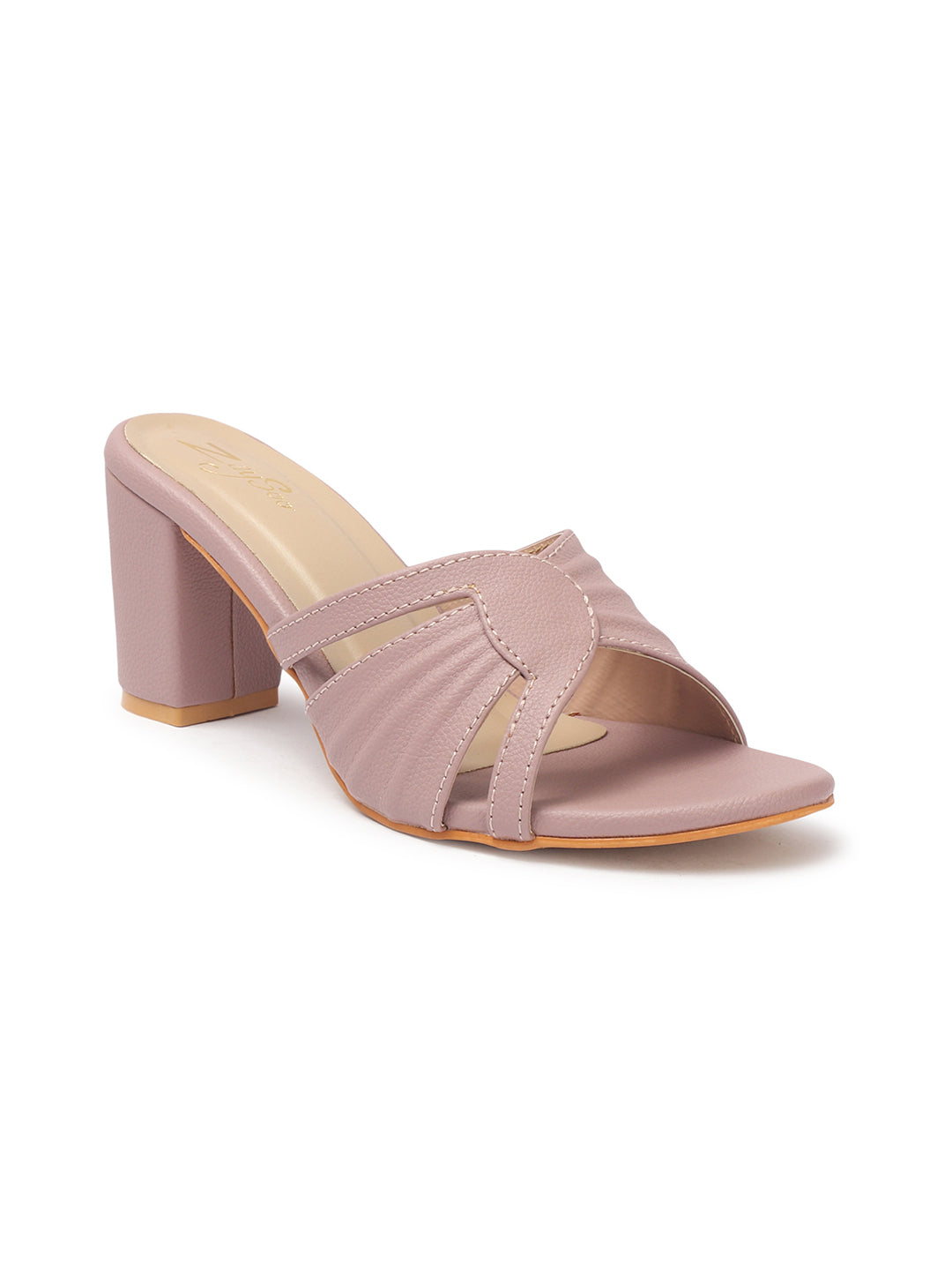 ZaySoo Women Stylish Block  Slip-On Heels Mule Sandals
